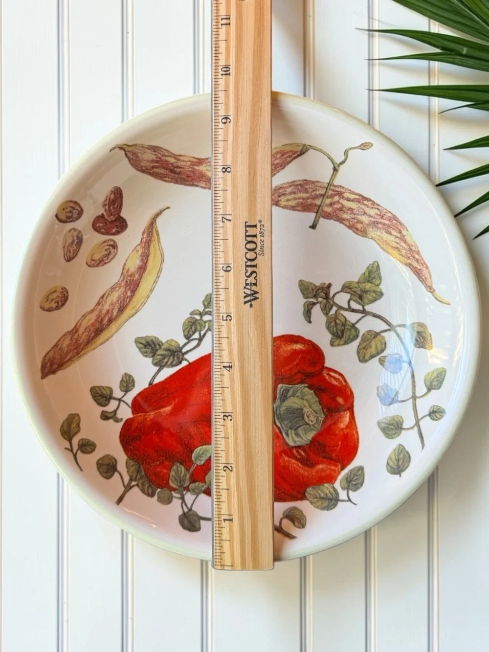 Williams Sonoma Portugal Vegetable Pepper Low Pasta Bowl 9.5” Stoneware Serving